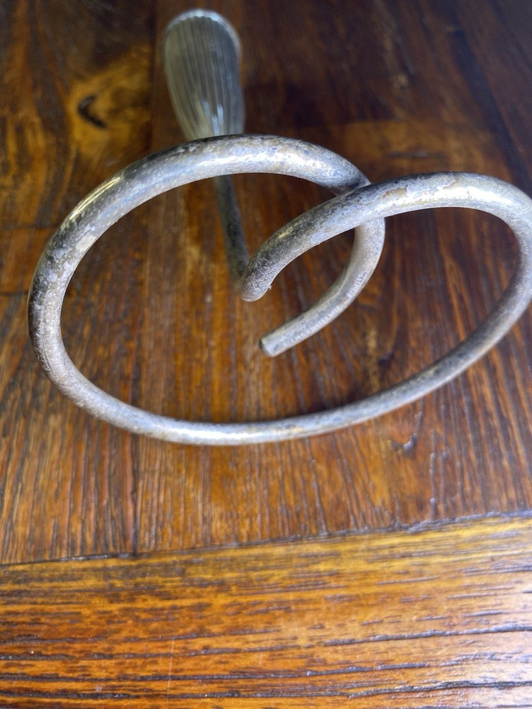 Vintage Napier Silverplated Loop Candlestick Taper Candle Holder