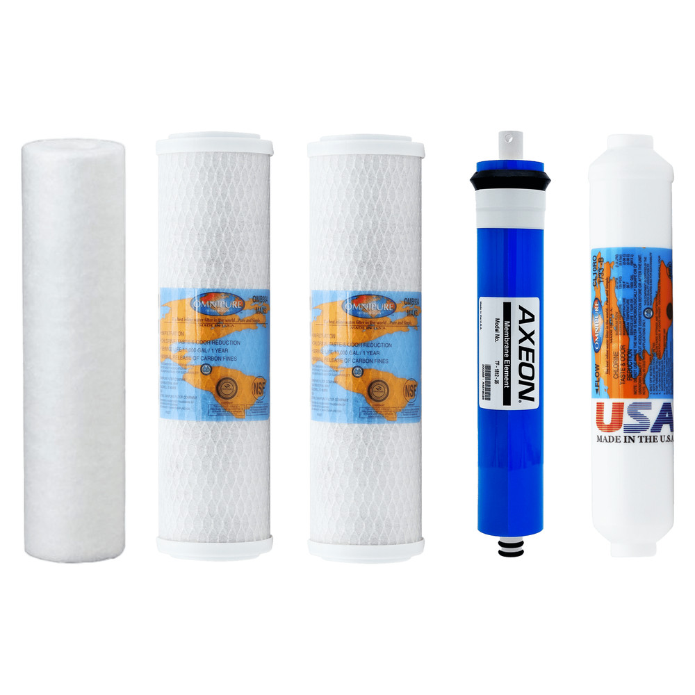 Goldline 50 Filter Replacement Kit with RO Membrane