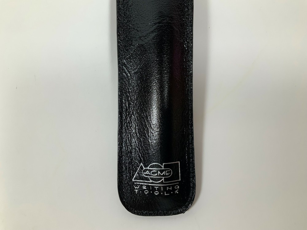 ACME Studio 100% Black Leather Pen Pouch NEW