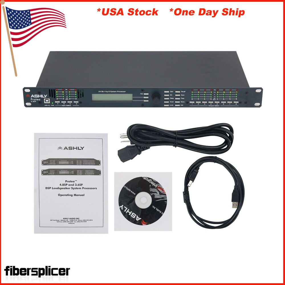 4.8SP 110V Digital DSP Audio Processor Original Software 4 Input 8 Output #USA