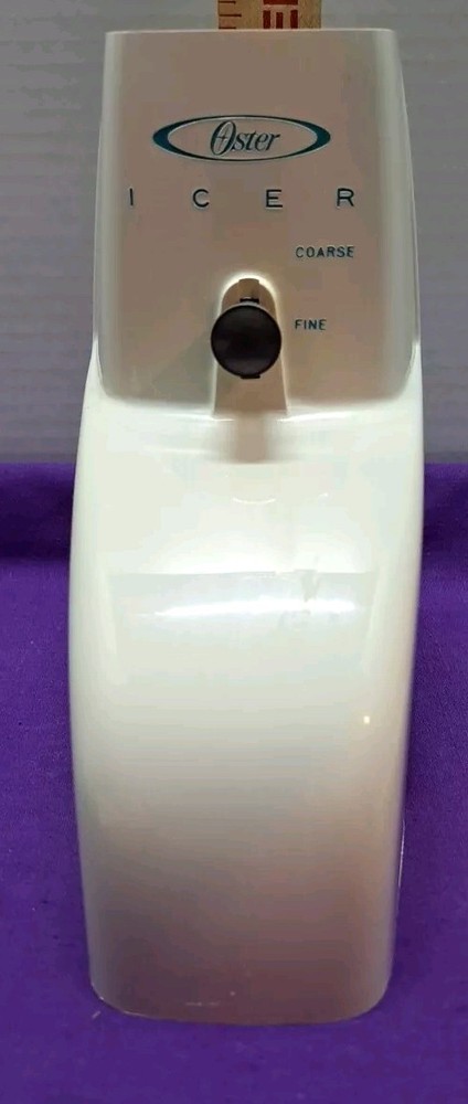 Vtg Osterizer Icer Attachment In Box Catolog #435-01 White Instructions Untested