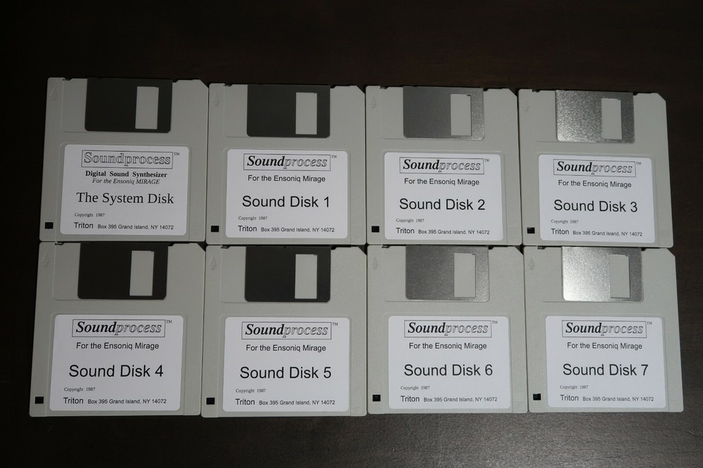 Triton Soundprocess System OS Disk & Sound Disk Ensoniq Mirage - 8 Disk cc_robot