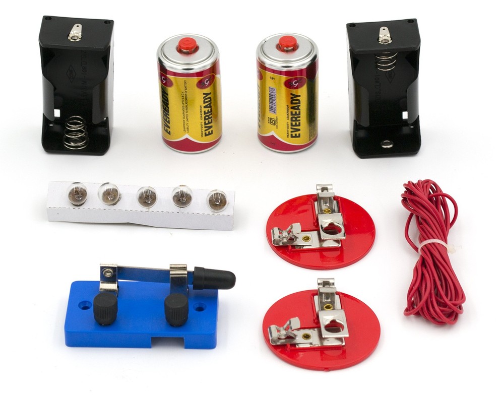 EISCO Simple Circuit Kit - Electricity Kit for Building Basic, Parallel & Series