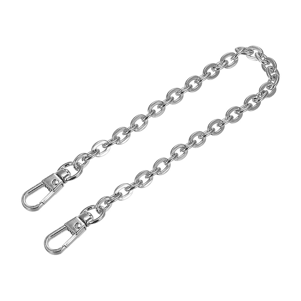 8"x0.24" Purse Chain Strap, Purse Handle Shoulder Replacement Strap(Silver)