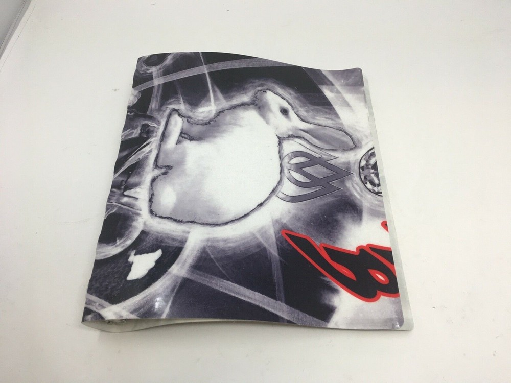 Lib Tech 3-ring binder, Travis Rice snowboard graphic, top sheet material