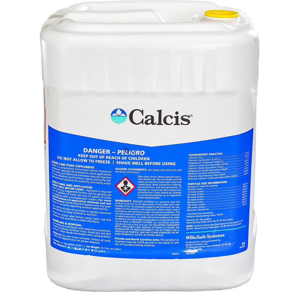 Calcis Pond Lime 2.5 gal