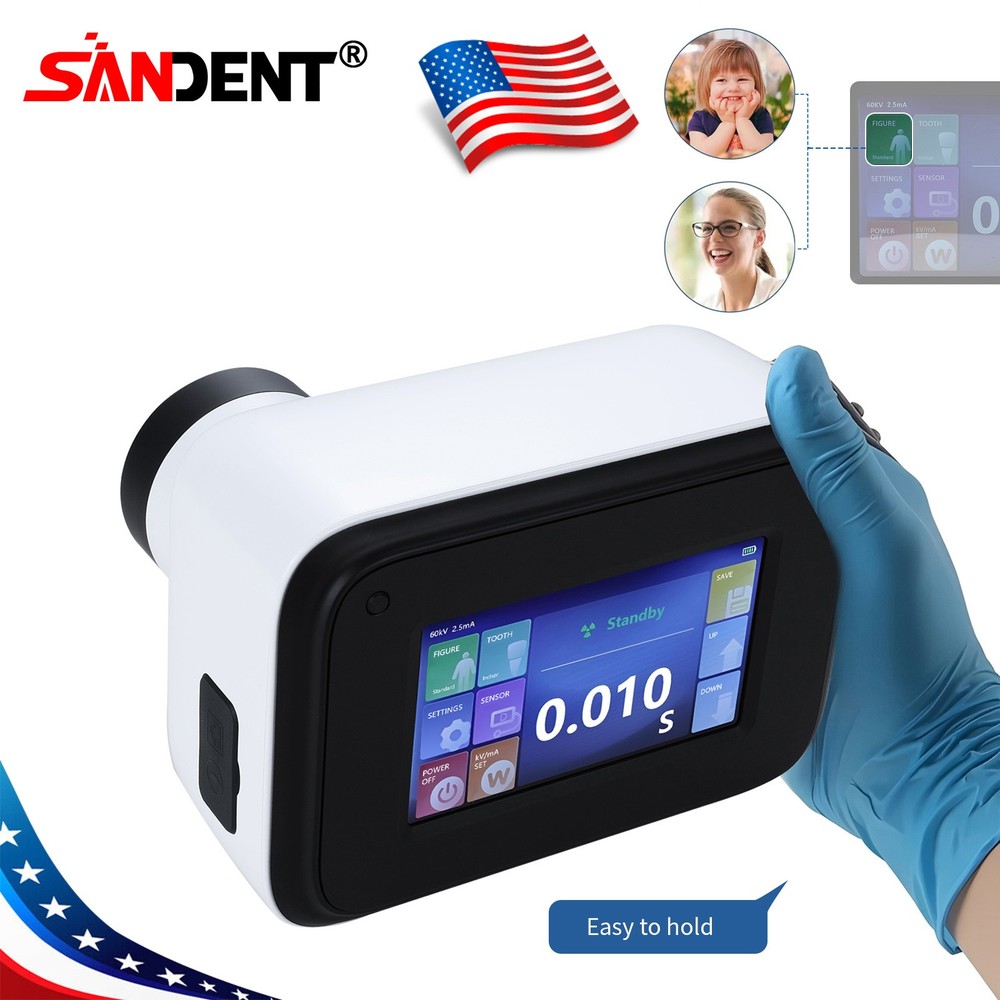 Dental Portable Imaging System Handhold X Machine Unit Ray High Frequency+Shield