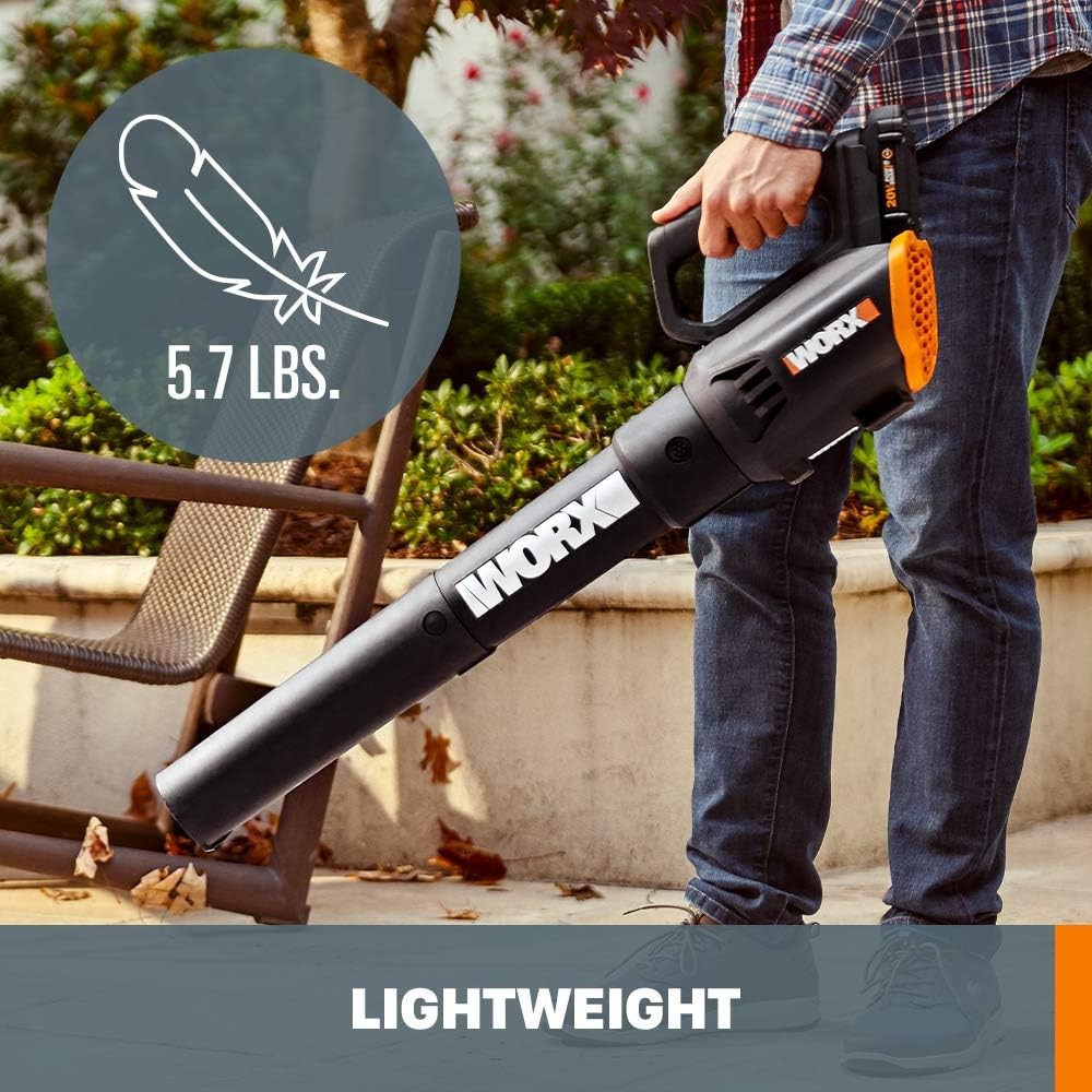 WORX WG928 20V Cordless String Trimmer & Leaf Blower Combo – 2 Batts