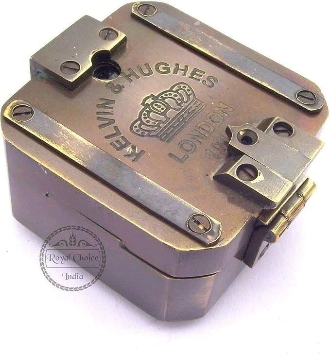Antique Designer Working Solid Brass Heavy Compass Vintage style Brass Brunton