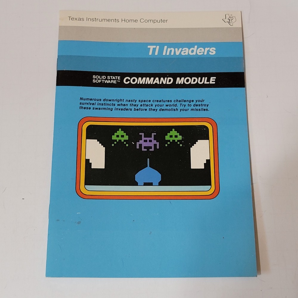 TI Invaders Texas Instruments Home Computer Reference Guide 1981