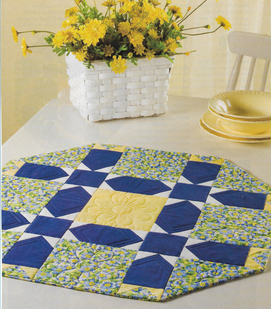 Springtime Table Mat quilting pattern instructions