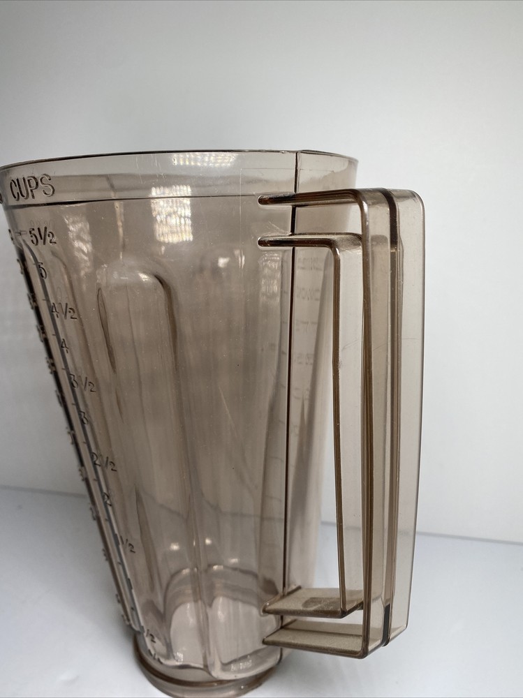 REPLACEMENT BLENDER PITCHER JAR Only 5.5 Cup 44 oz Amber Unbranded Plastic