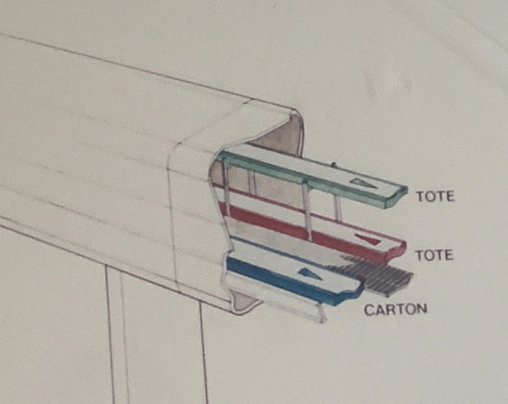 COMPAQ COMPUTER SPINE CONVEYOR SYSTEM TX Computer Aided Drawing 40" x 25" RARE