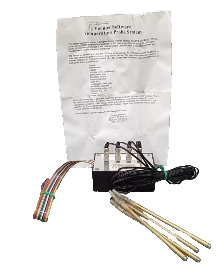 1 NOS  Vernier Software  4 -Probe Temperature System