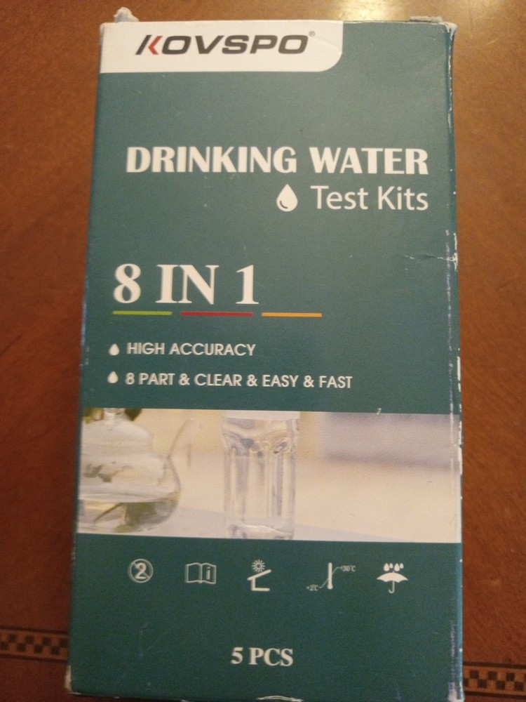 Kovspo Drinking Water Test Kits 8in1.  5pcs