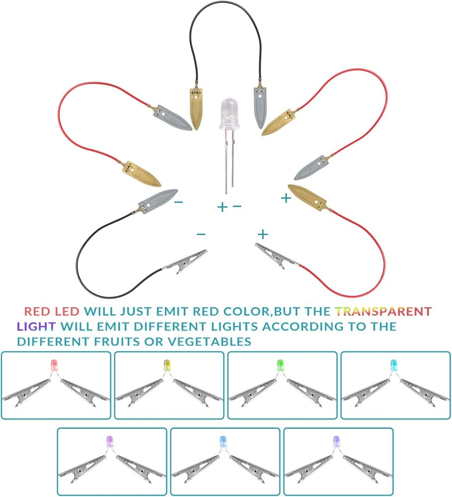 Fruit Battery Science Experiment Kit with Instruction, Potato...