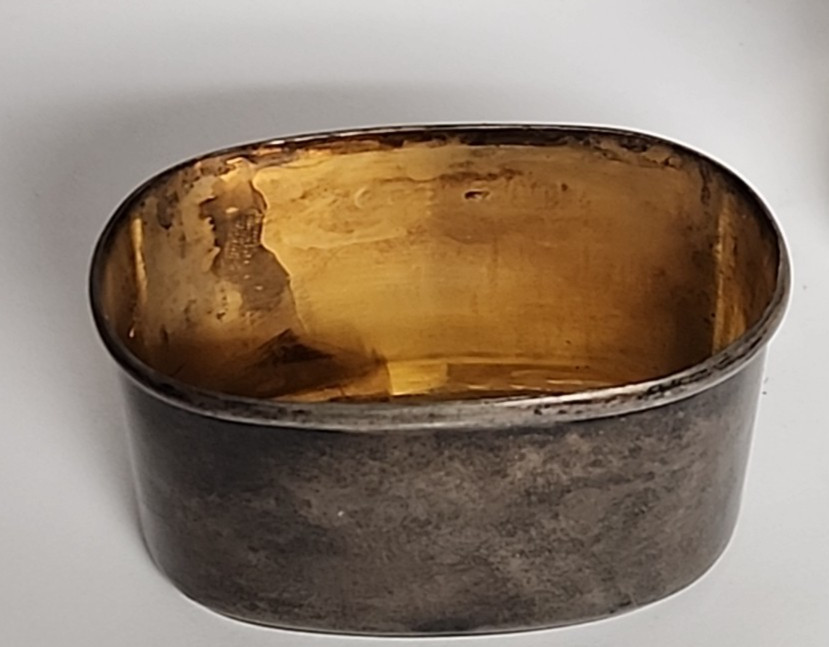 Thomas Ingleton Sterling Silver & Cut Glass Locking Hip Flask C. 1906