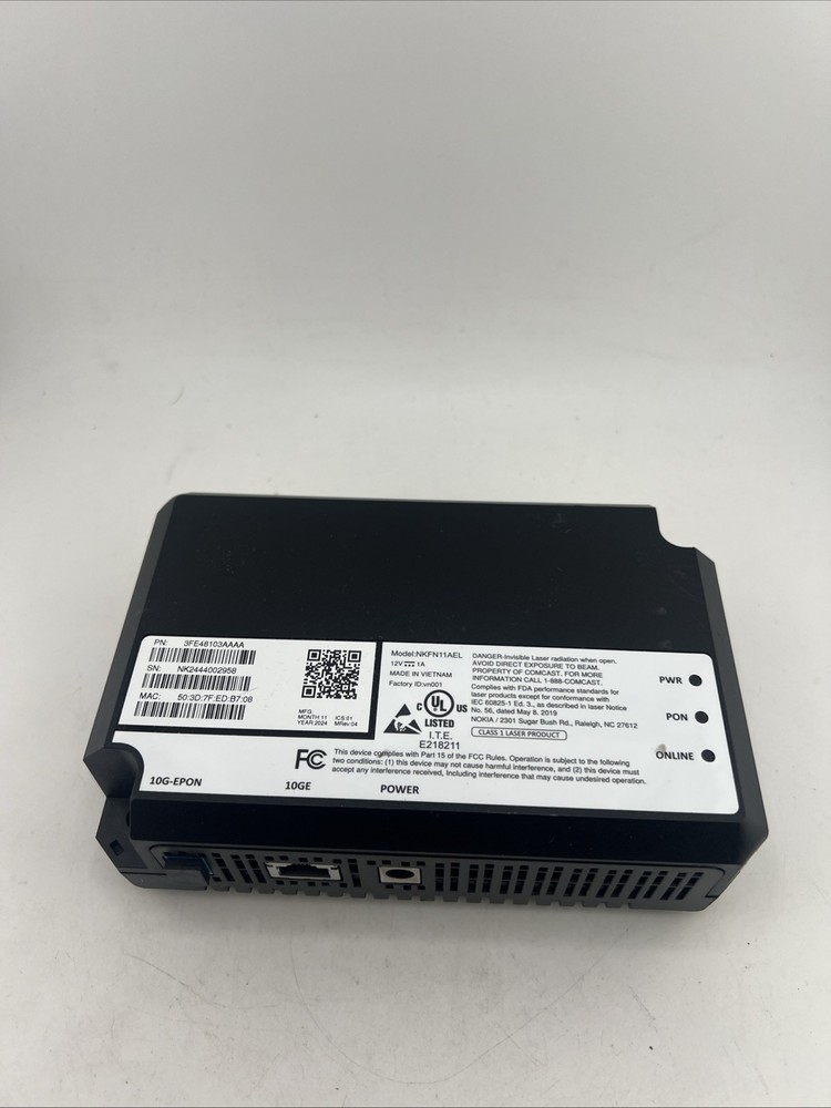 NOKIA NKFN11AEL 3FE48103AAAA Router 10G-EPON No Power Cord