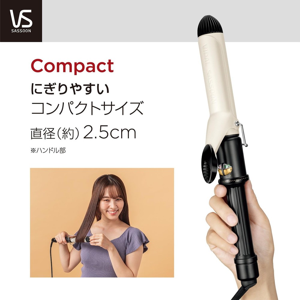 Curl hair iron 32mm overseas compatible temperature adjustment function black VS