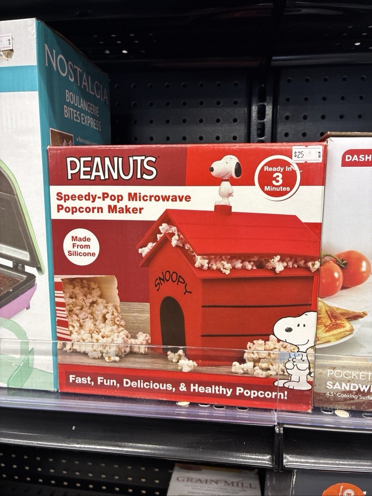 🍿 Peanuts Snoopy Popcorn Maker – Fun Microwave Popper 🐶🔥
