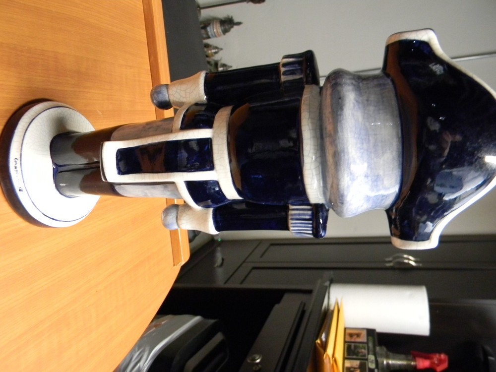 14" Glazed Ceramic Nutcracker Decor Display