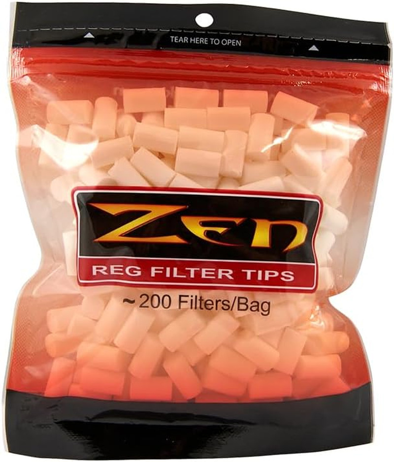 Zen Cigarette Filter Tips Bundle - 5 Bags - 1000 Filter Tips - Regular
