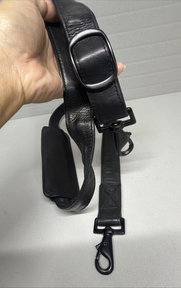 Vintg. Genuine Leather Replacement Shoulder Padded Adjust Leather Strap (Scully)