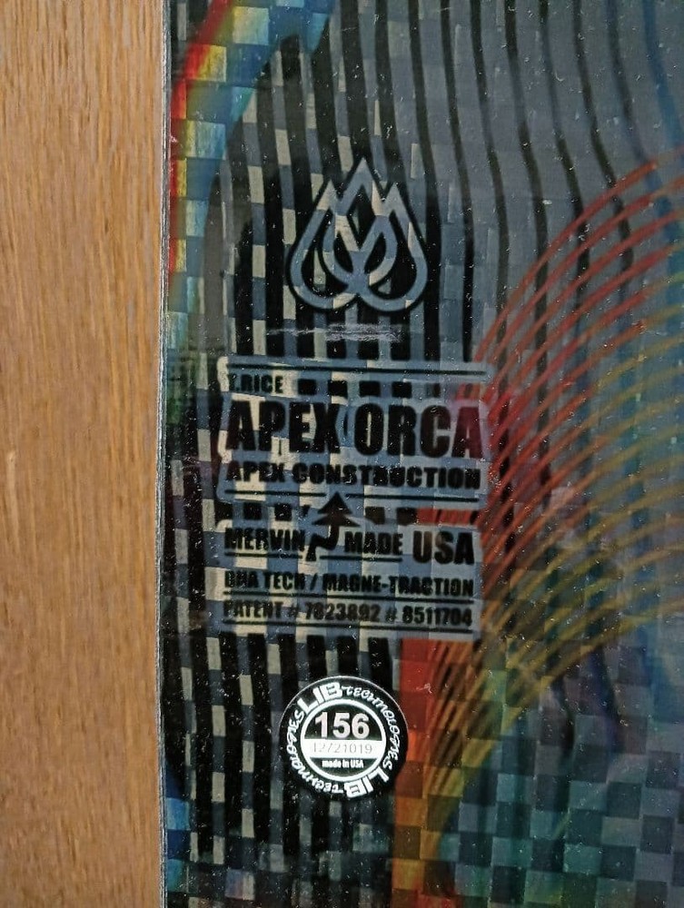 Libtech T.RICE APEX ORCA First Generation Model Snowboard Size 155cm-160cm