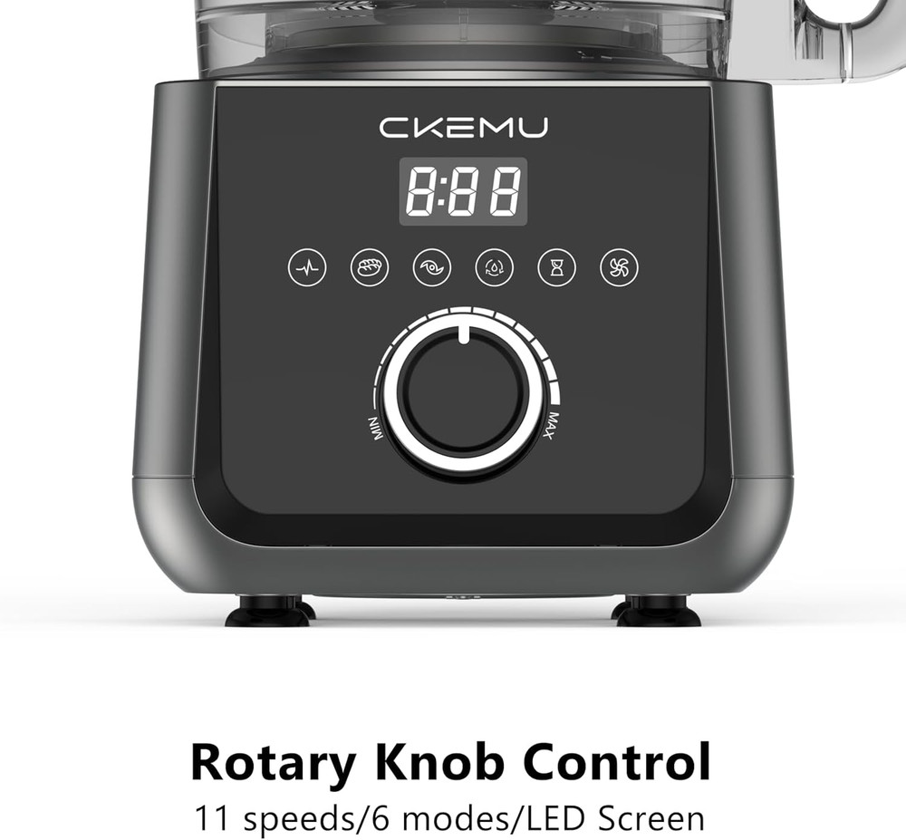 SMART FOOD PROCESSOR AND VEGETABLE CHOPPER, 12 CUP BOWL 6 FUNCTION