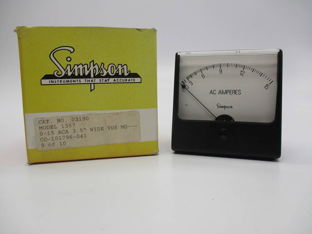 SIMPSON ELECTRIC CO. 1357 PANEL METER NSMP
