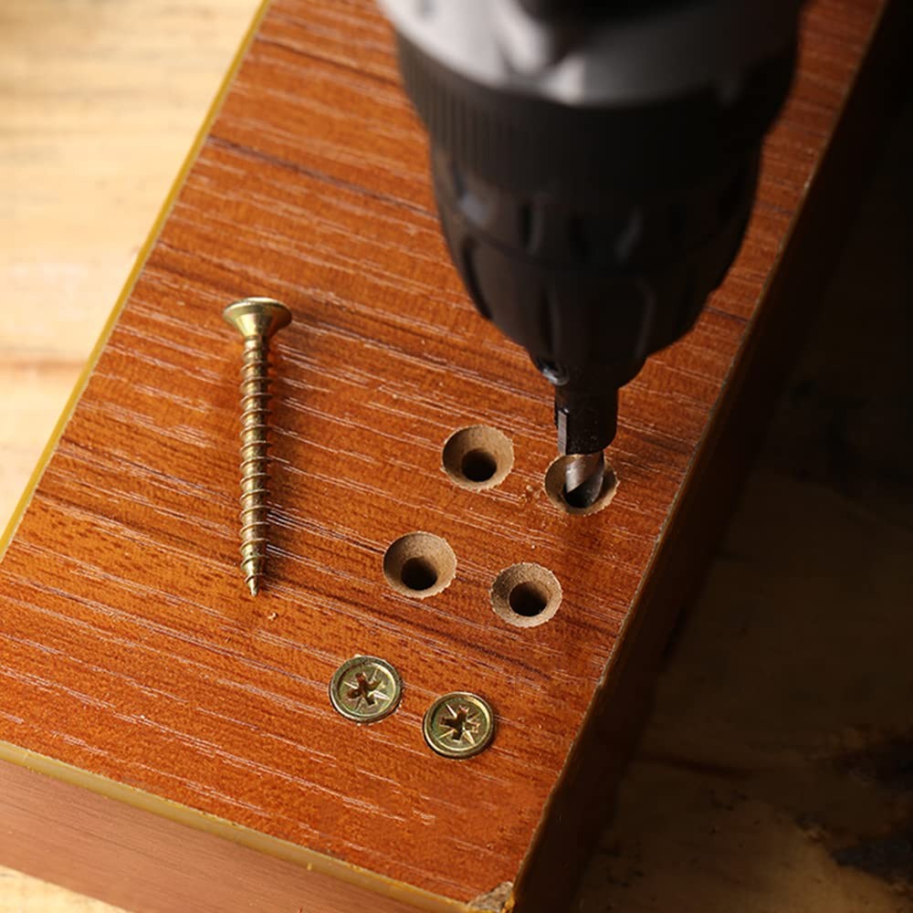 Countersink Drill Bit Set for Wood, 3 in 1 5mm (diameter), 5 pieces