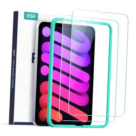 Screen Protector for iPad Mini 7 (A17 mini 7th/6th Gen (2024/2021) 2 Pack