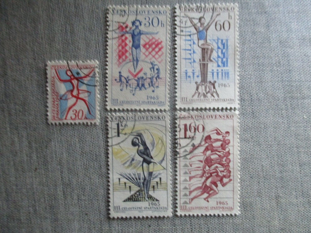 Czechoslovakia, Scott# 1273-1277, used
