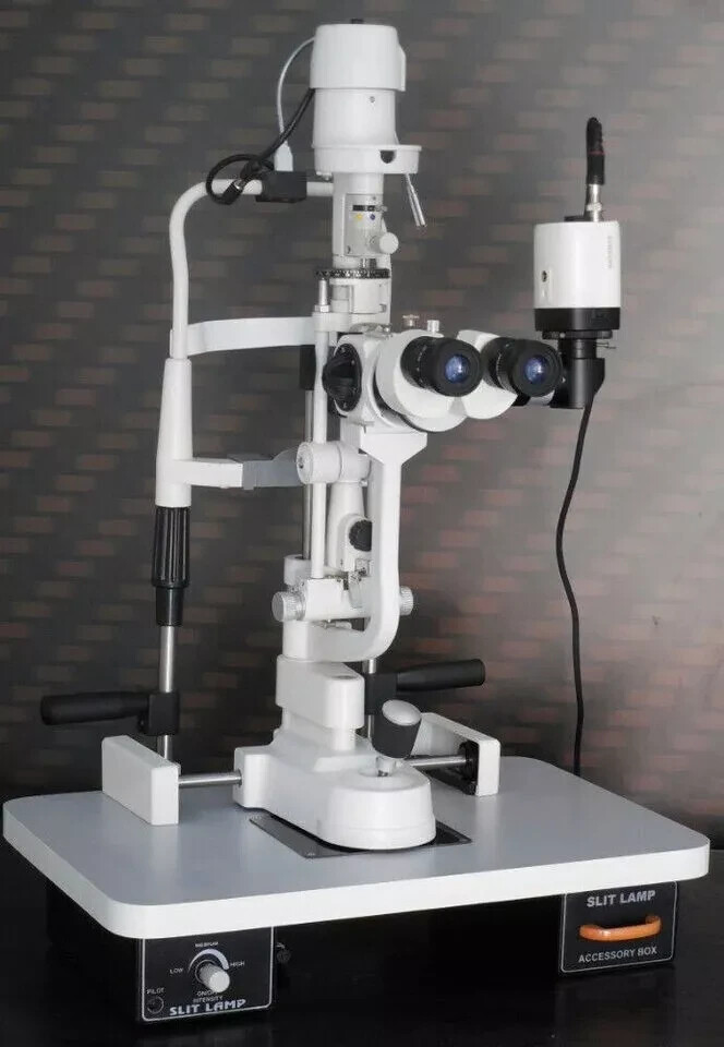 5 Step Slit Lamp with Motorized Table and CCD camera W34..