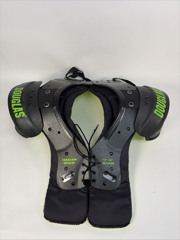 Douglas Commando Football Shoulder Pads, Size Medium (13-14")