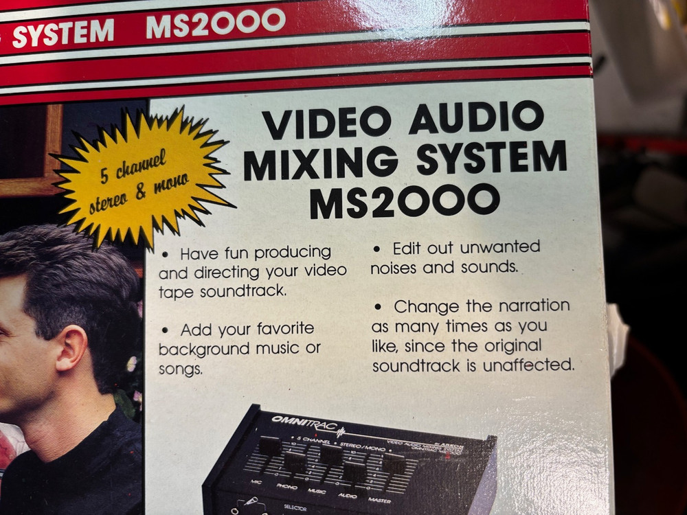 Omnitrac MS2000 Video Audio Mixing System by Arkon Unused 1989