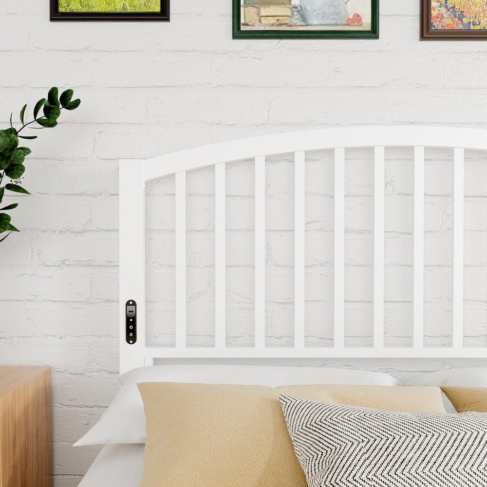 Full Size Headboard Only, Modern Headboard for Full Size Bed with Light, USB ...