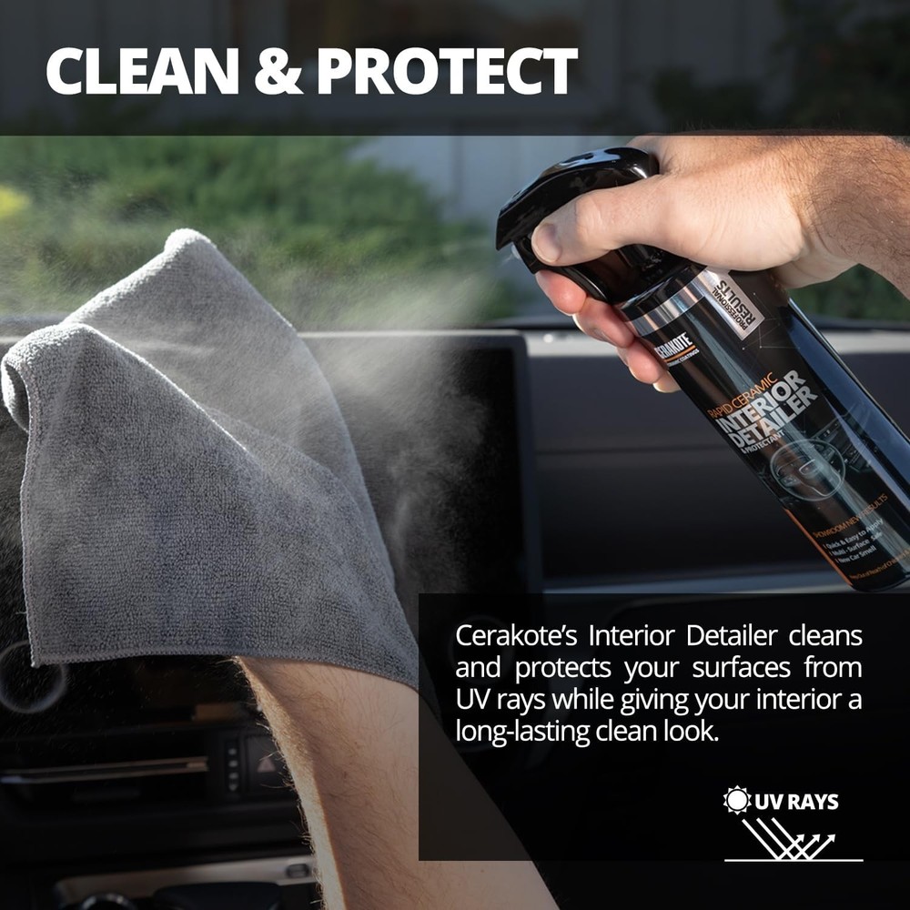 Rapid Ceramic Interior Detailer Spray Multi Surface Car Cleaner 14oz