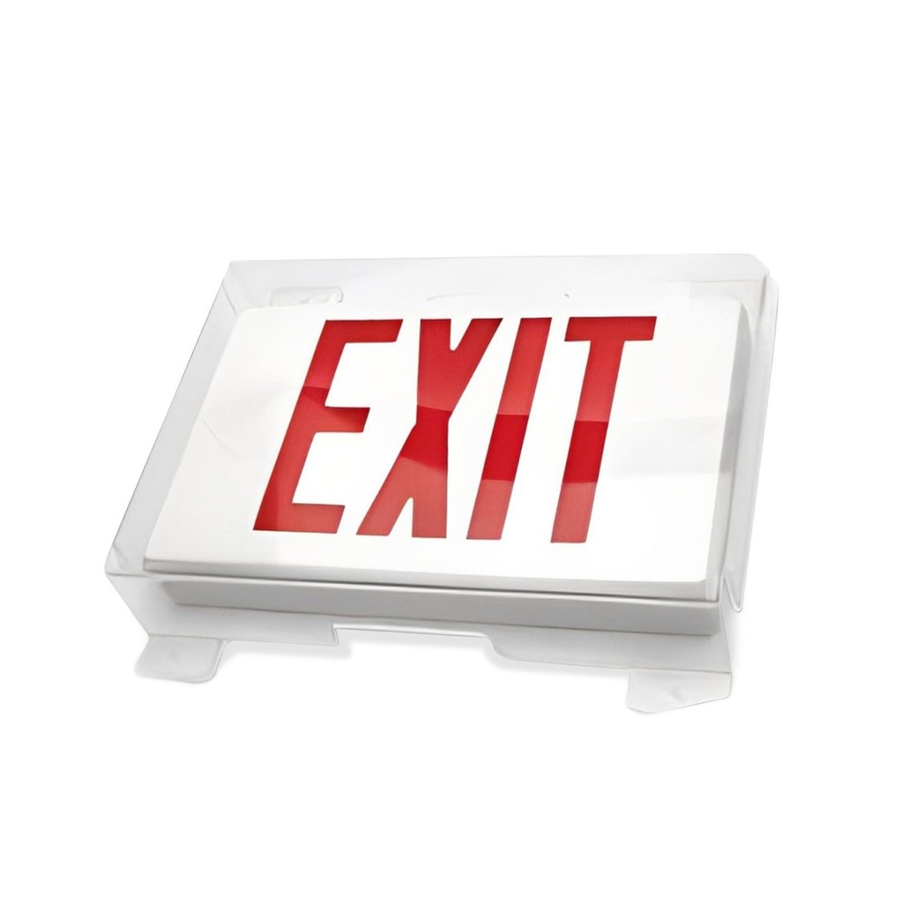 KASTLITE Clear Polycarbonate Emergency Exit Sign Cage - Protective Non Wire Guar
