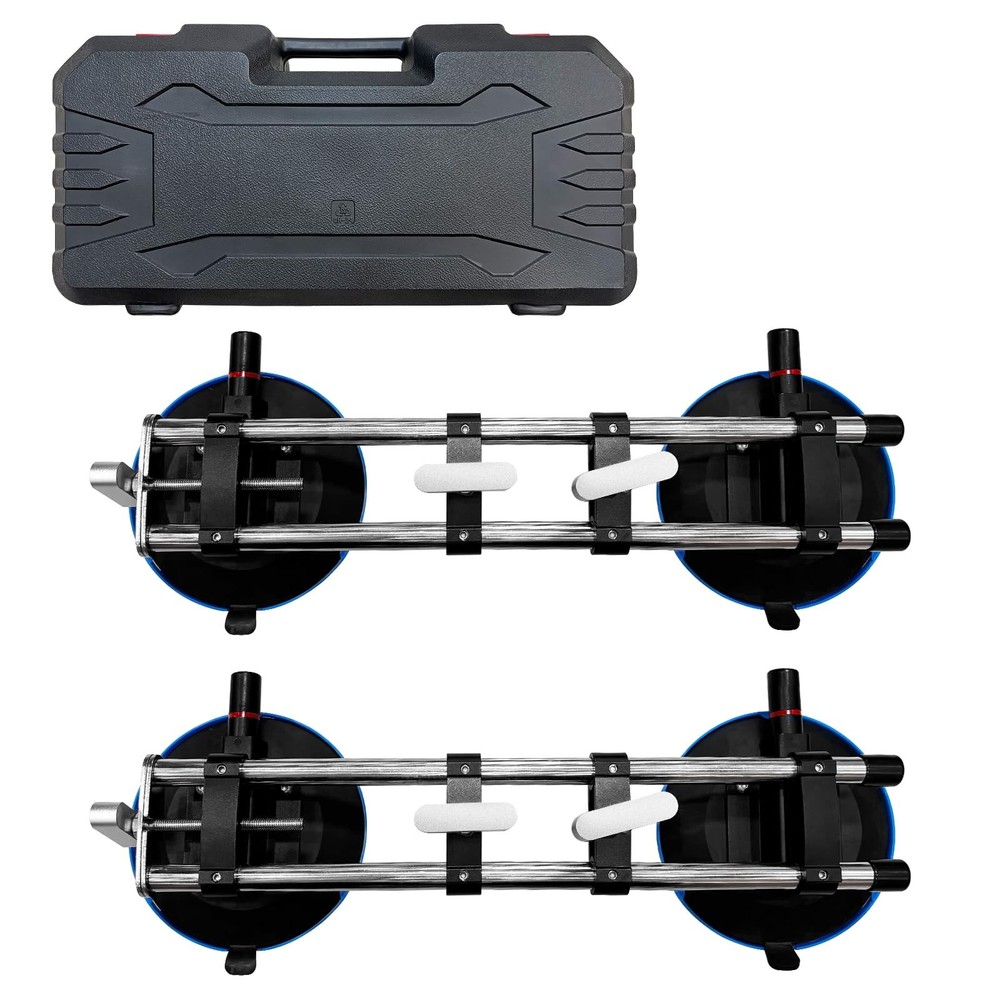 Manual Vacuum Countertop Leveling System - 3s Quick-Suction Technology & 4 Ad...