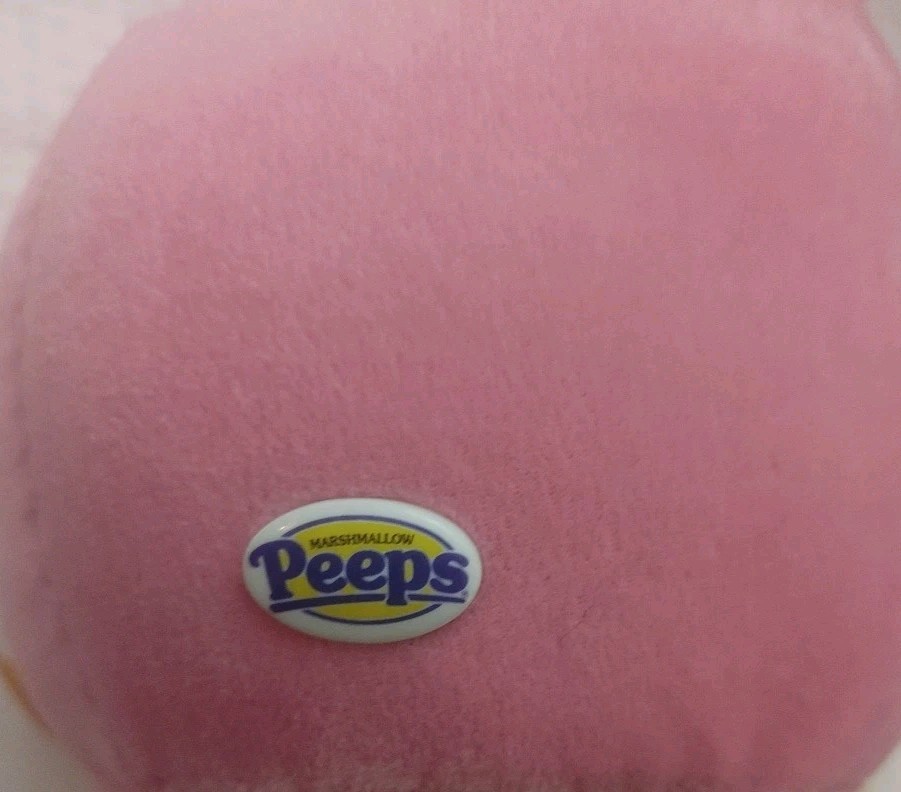 Peeps Yellow Plush Bunny Rabbit Easter Gift Basket 2005 With Tags