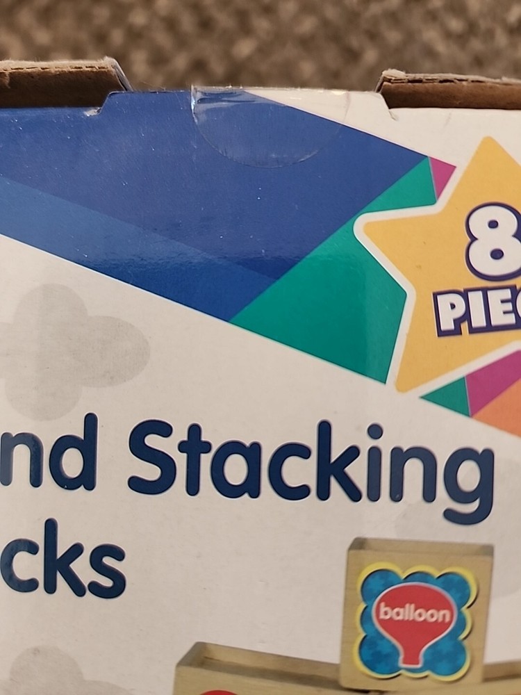 Real Wood Toys Nesting And Stacking Wood Blocks Develops Numeracy Sealed