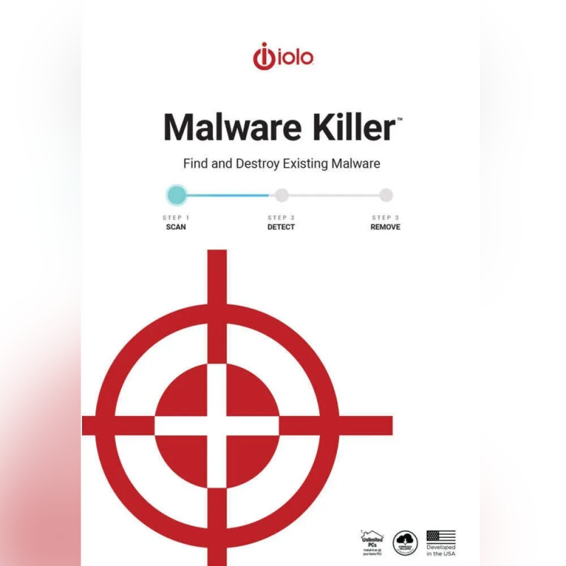 iolo Malware Killer | 1 Year 10 PC | Windows | Antivirus | Download