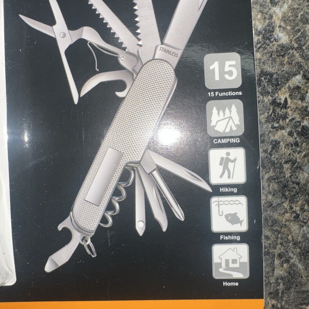 Pocket Style 15 Function Knife Multi Survival Tool