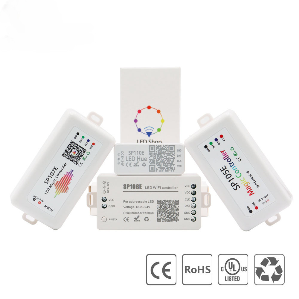 WS2812B Led Pixels Strip Bluetooth/WIFI/Music Smart Led Light Controller DC5-24V