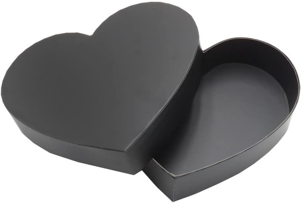 Empty Heart Shaped Gift Box Strawberry Packaging (Black)