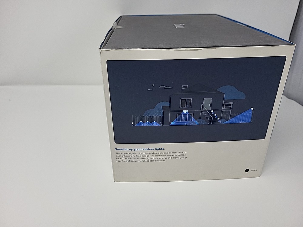 Ring 2-Pack Motion Activated Battery-Powered Light + Smart Lighting Bridge Black