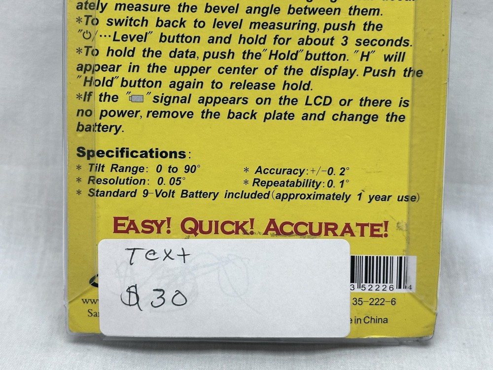 Angle Cube Digital Guage Angle & Level Sensor Bevel Electronic iGaging Anglecube