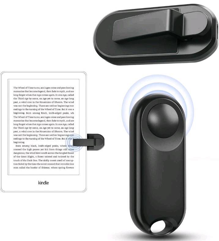 Page Turner for Kindle Remote Control Clicker Black DATAFY