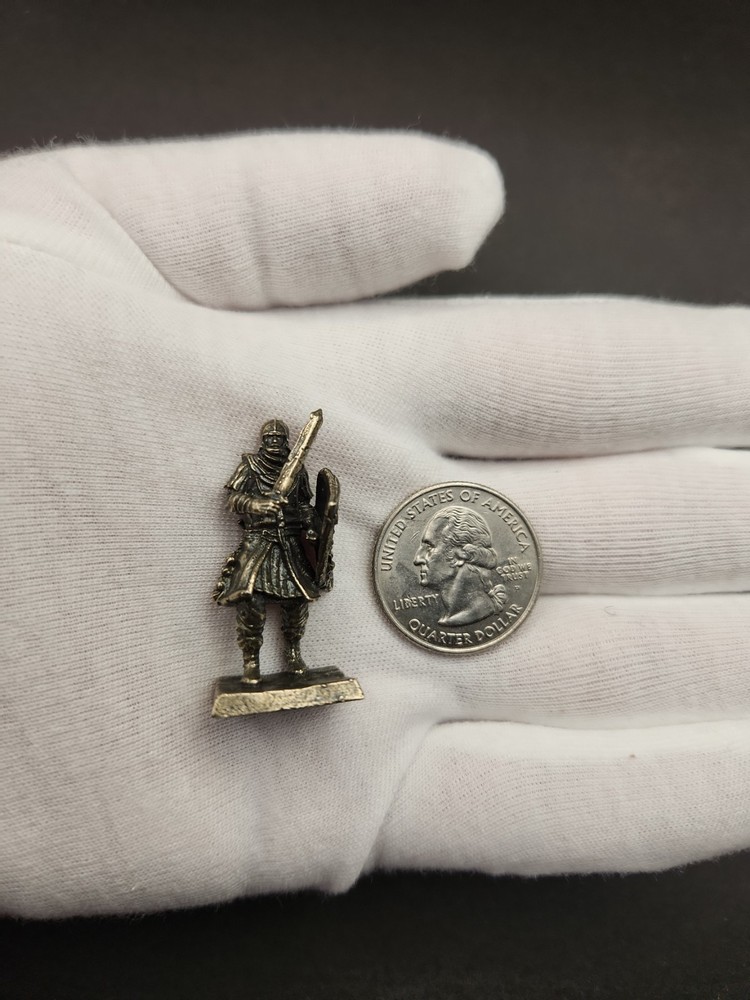 Solid Metal Medieval Army Miniature Figure, Heavy and Sturdy
